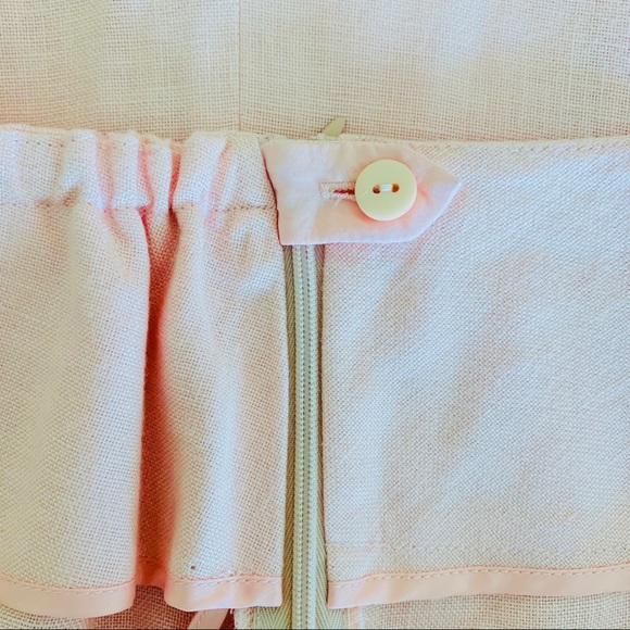 Talbots Woman Petites Irish Linen Pink Skirt W 22 - Picture 9 of 12